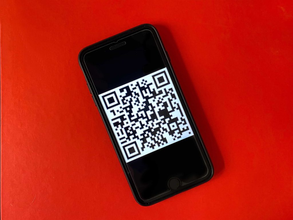 Using a smartphone camera, the user simply scans the QR code