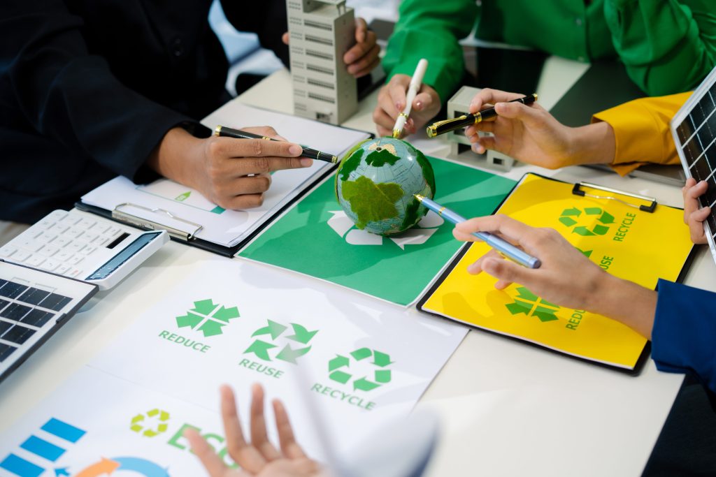 waste management-based green businesses and global warming.
