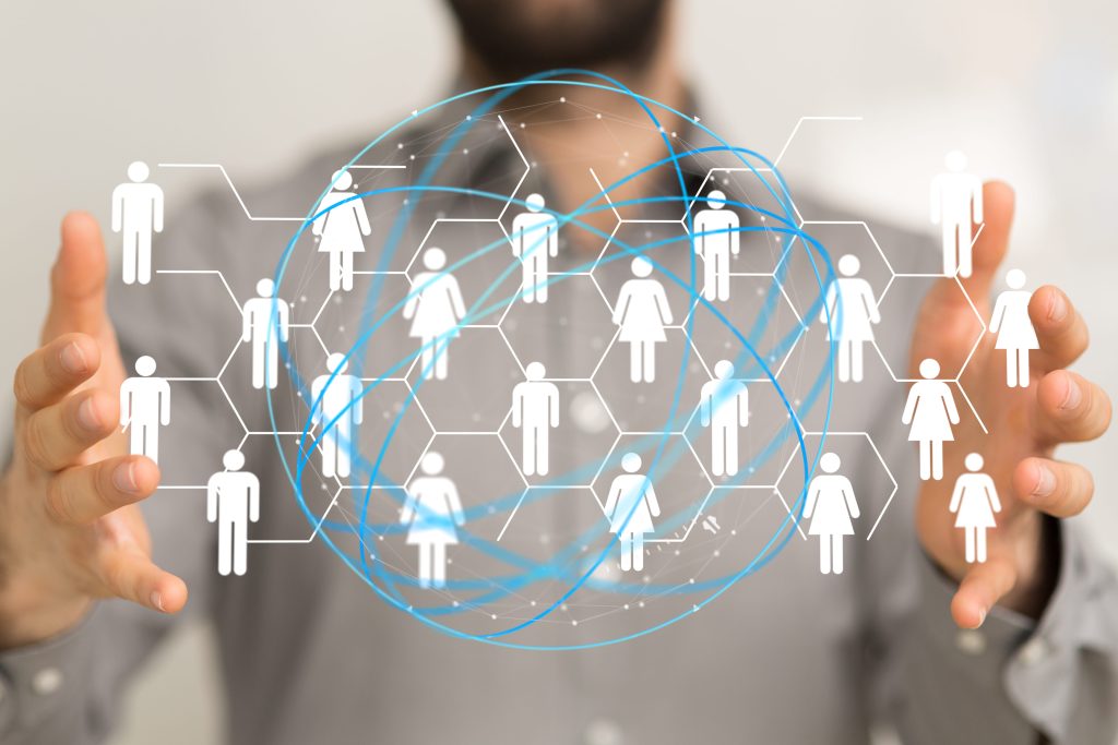 Business Networking Technology Connecting People Globally

