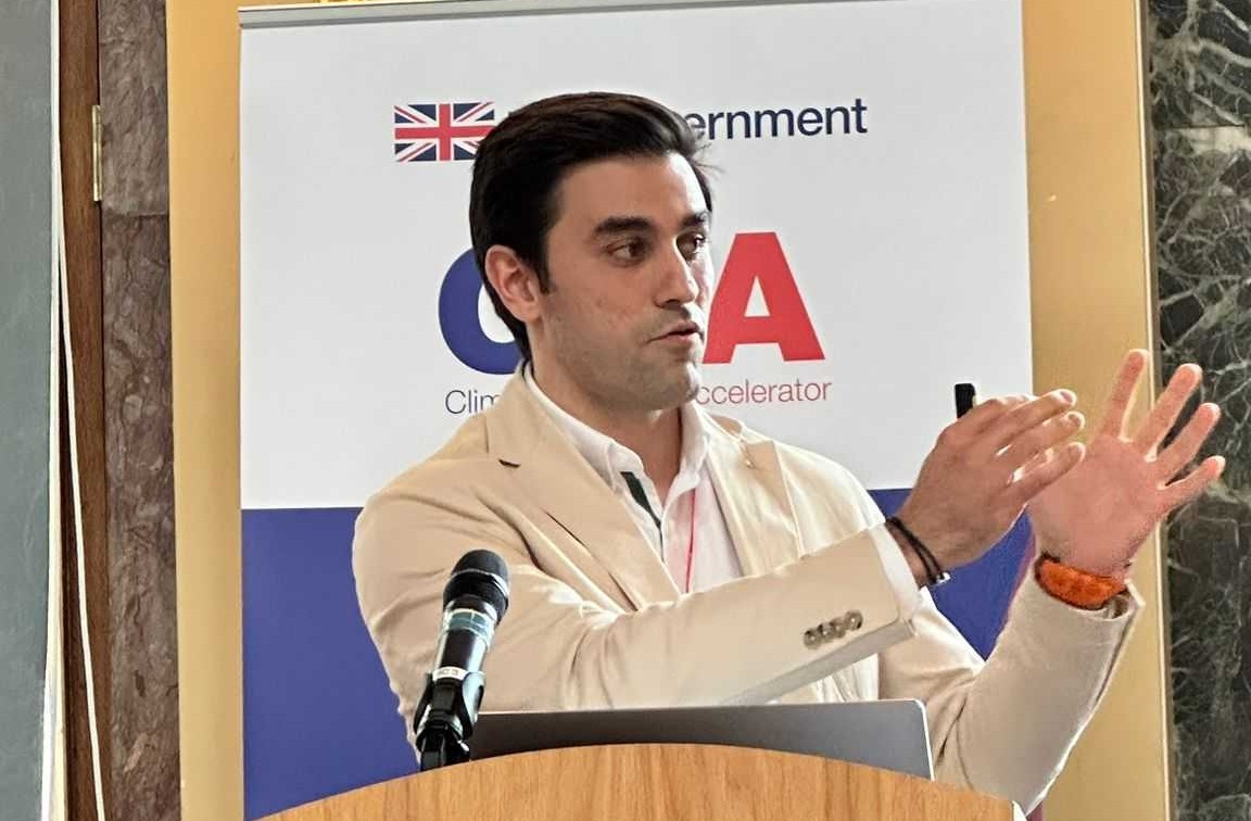 Evreka presenting at the Climate Finance Accelerator event in London
