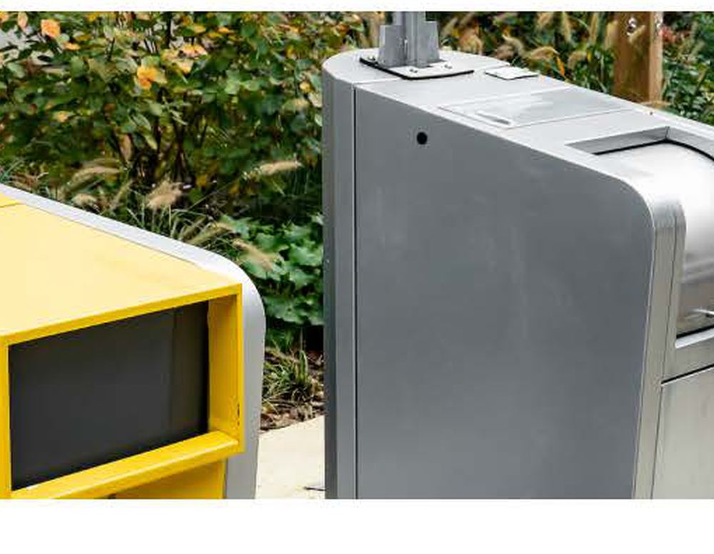 Underground municipal waste containers serviced by Evreka360